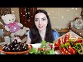 MUKBANG СОСИСКИ, ОЛИВКИ / ЗАВТРАК / не ASMR #AykaEmilly