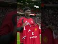 Carlos Baleba unveiled by Manchester United at Old Trafford 😃🇨🇲 #PremierLeague #ManchesterUnited