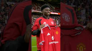 Carlos Baleba unveiled by Manchester United at Old Trafford 😃🇨🇲 #PremierLeague #ManchesterUnited
