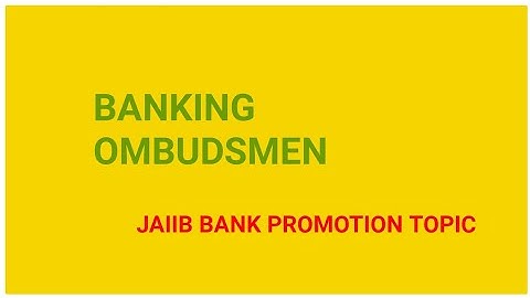 BANKING OMBUDSMEN 2006 IBPS EXAM JAIIB EXAM GENERAL BANKING PPB LRAB