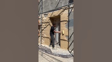 ARTIFICIAL STONE PROCESS WITH CONCRETE #construction #piedraartificial#artificialstone #art#concrete