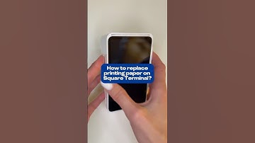 How to replace printing paper in Square Terminal?