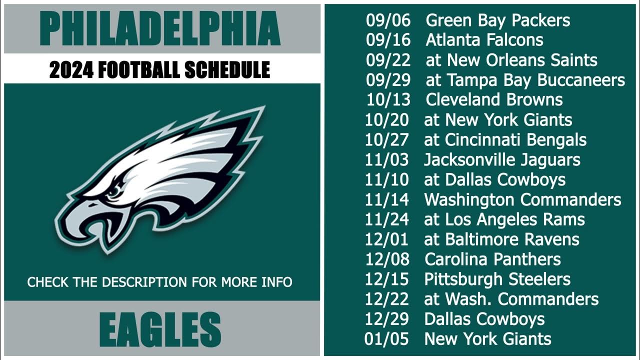 Eagles Football Schedule 2026 
