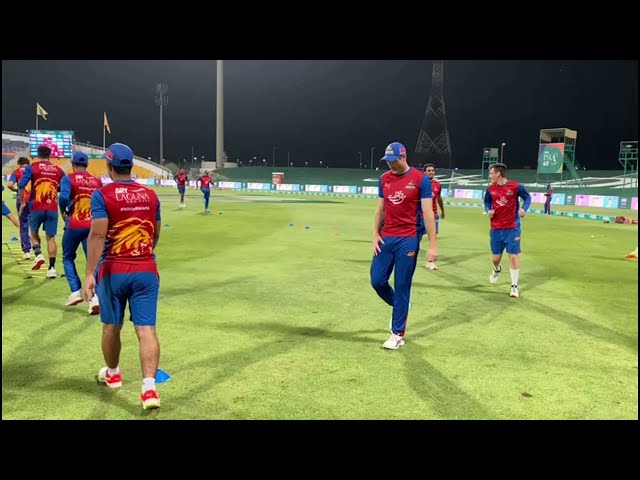 #Kings warmup session just before tonight's battle against #Qalandars !!