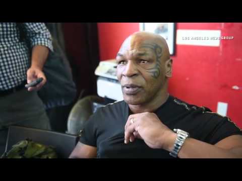 Mike Tyson talks about Ronda Rousey while watching her train