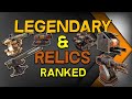 Legendary and Relic Weapon Tiers -- Crossout