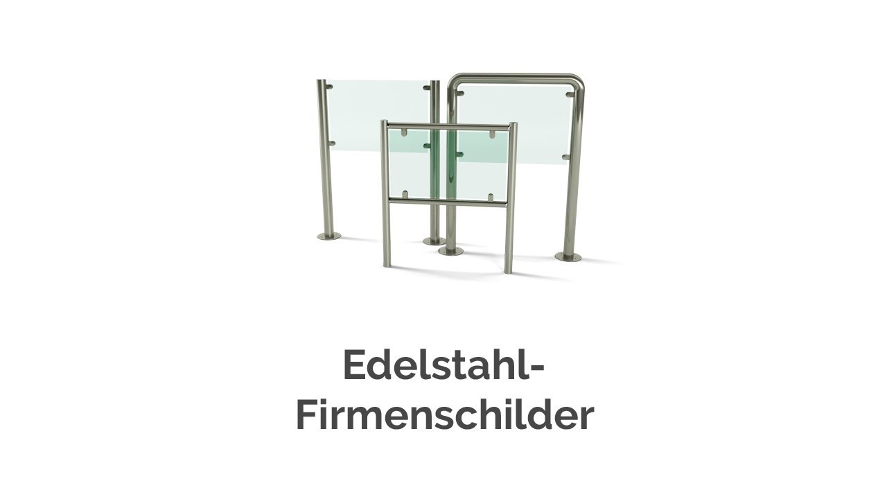 Freistehende Firmenschilder Aus Edelstahl Online Kaufen Youtube