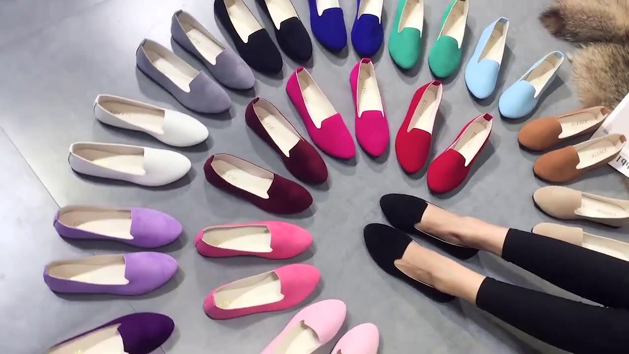 custom made shoes women flat fashion ladies suede casual shoes - YouTube