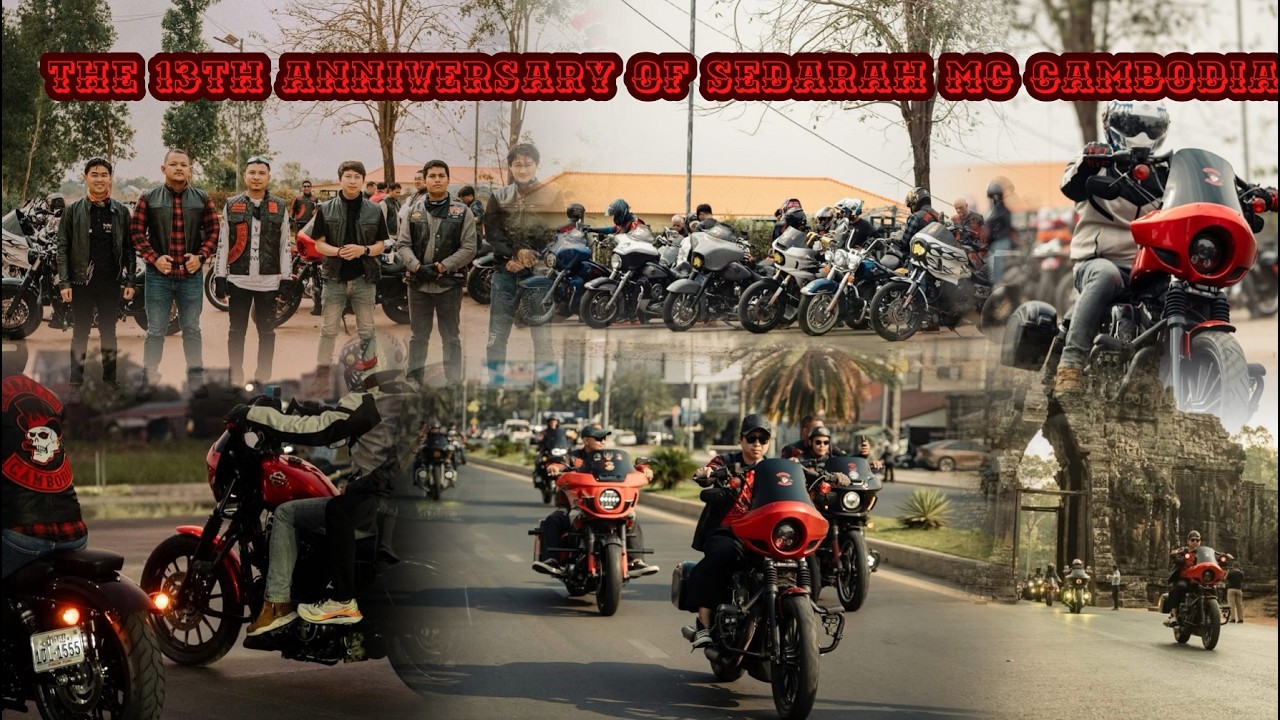 ខួប១៣ឆ្នាំរបស់ក្រុមម៉ូតូ Sedarah MC Cambodia ទៅកាន់ខេត្ត សៀមរាប