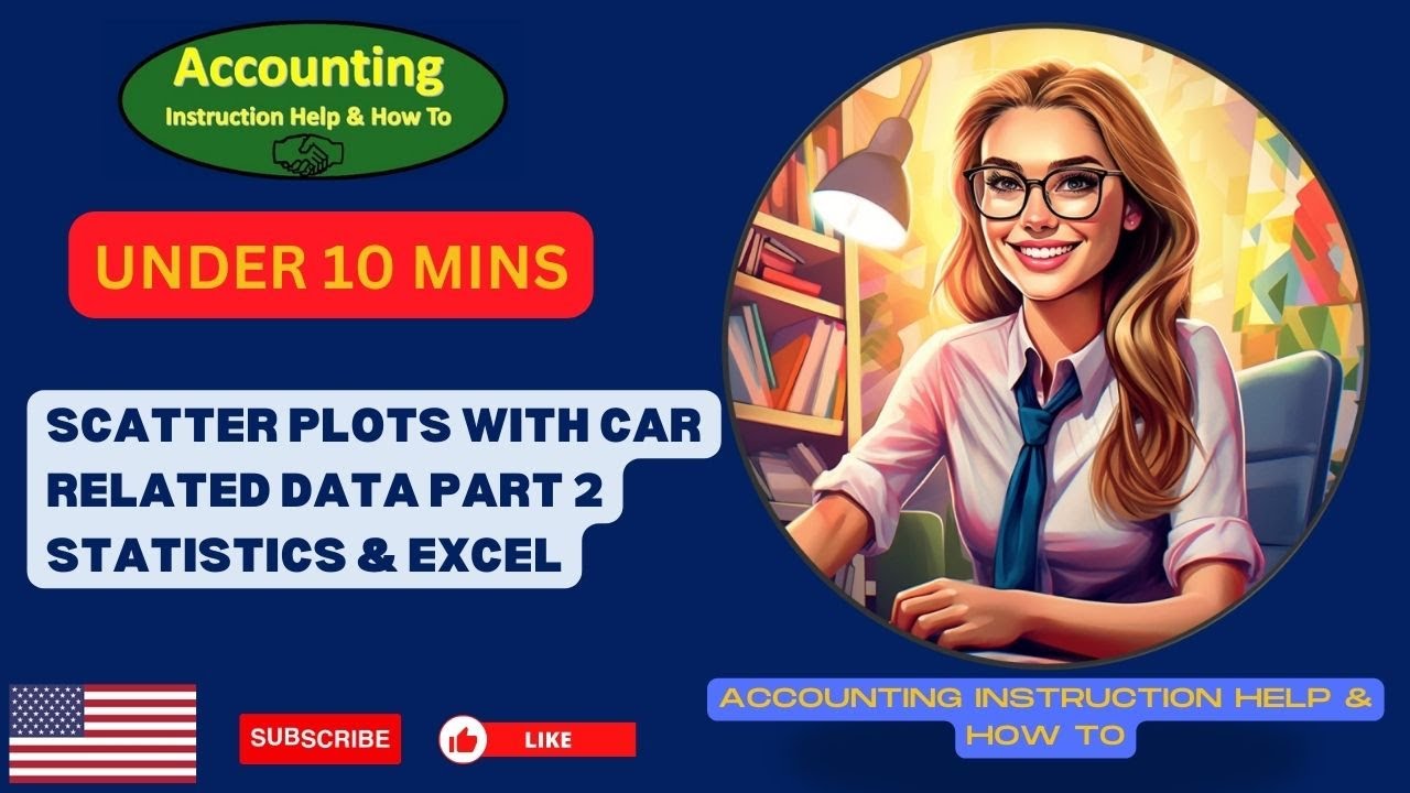 Scatter Plots with Car Related Data Part 2 Statistics & Excel - YouTube
