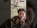 Joshua Bassett Full Instagram Live 1/21/2021