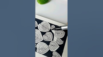 Easy zentangle pattern tutorial #art #zentangle #shorts #doodle #3d #trending