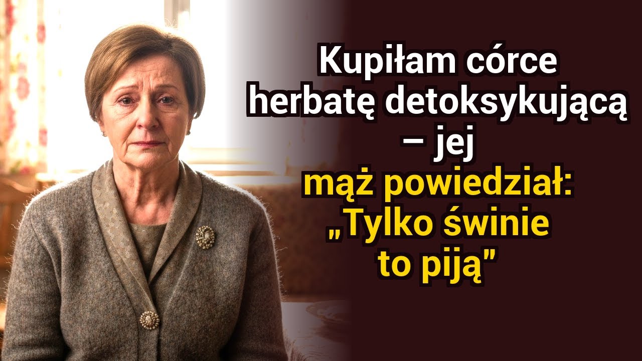 Stałam w kuchni mojej córki z herbatą detoksykującą w ręku. Jej mąż spojrzał na opakowanie i powiedział: „Tylko świnie to piją”. Zosia się zaśmiała. Naprawdę. Jakby moje upokorzenie było dobrym...