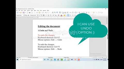 Class - 4 Subject - Revision (Undo & Redo)