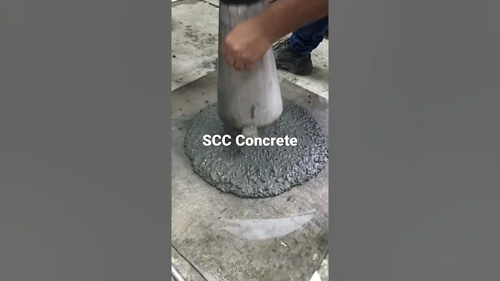 SCC Concrete Flow #concrete #civilengineering