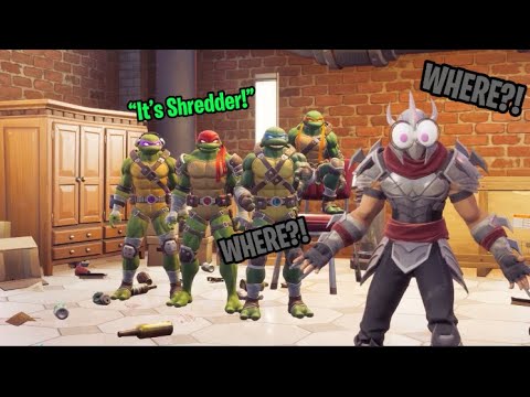 Recreating TMNT Scenes In Fortnite: “It’s Shredder!” “WHERE?!” Part 2