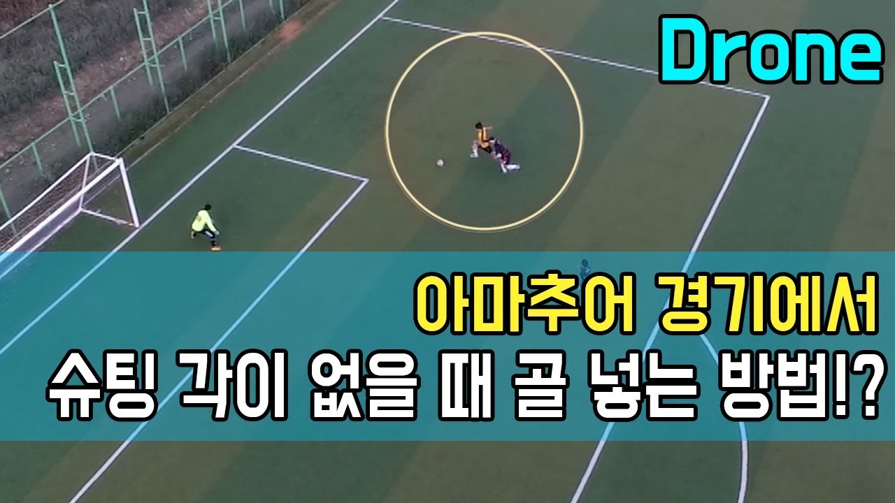 골대 근처에서 슈팅 각이 없을 때 골 넣는 법!ㅣFootball eyeㅣ YouTube