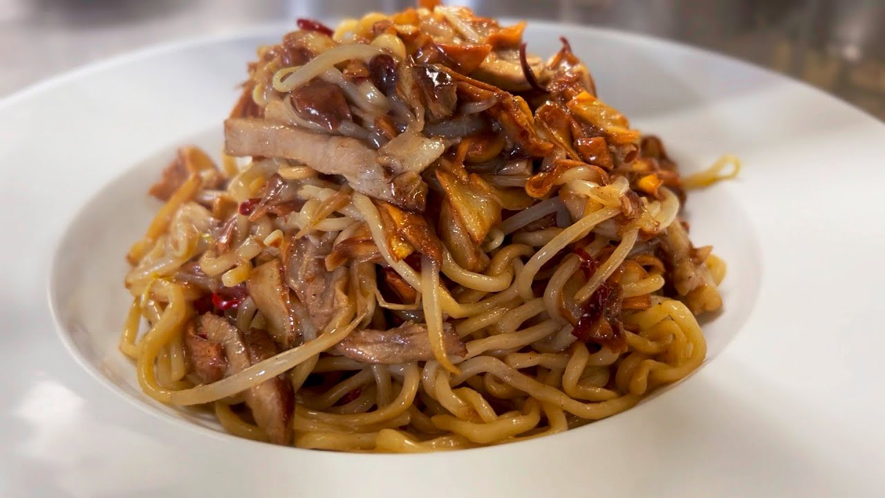 【ガリハラ】ガーリックヌードル Super garlic noodle YouTube