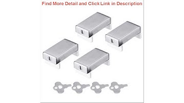 Best 4 Pack Sliding Window Locks Sets with Keys Aluminum Alloy Door Frame Security Lock Stop Adjust