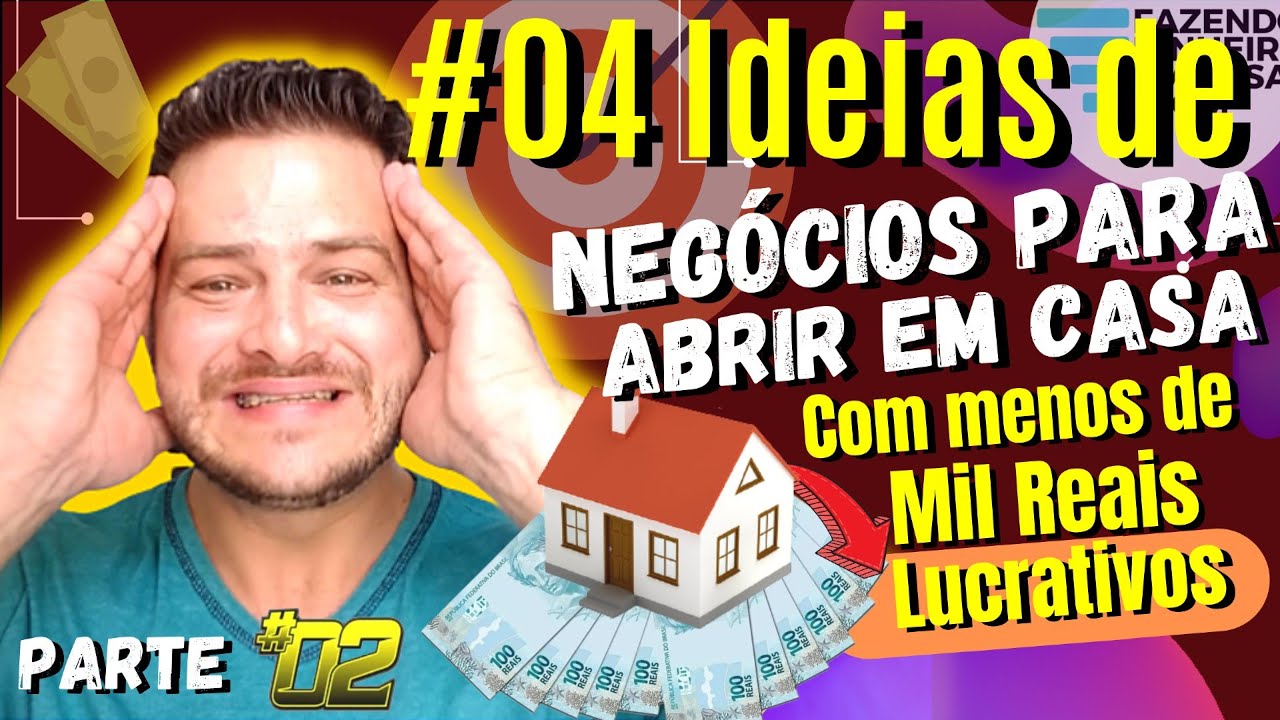 🚀💡4 Ideias De Negócios Pra Ganhar Dinheiro Em Casa Com Menos De 1000 Reais Lucrativos – Parte 02 🤑