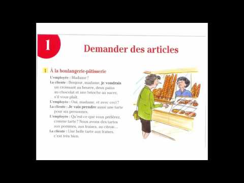 Dialogue En Français Nº:01 - Demander des articles : boulangerie-pâtisserie