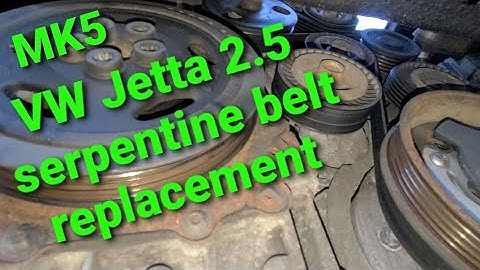 2006 - 2010 2.5 Jetta serpentine / drive belts replacement how to / detailed video mk5