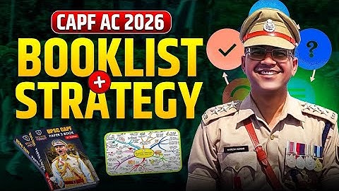 Booklist & Strategy For CAPF AC 2026 | CAPF AC BEST COACHING Online| CAPF Ac Paper Analysis  #capf🇮🇳
