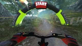 MTB DownHill: Multiplayer - Android Gameplay screenshot 1