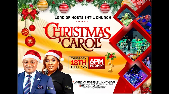 CHRISTMAS CAROL SERVICE  || APOSTLE HENRY YOUNG || 18-12-2025