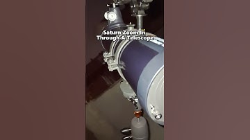 Saturn Zoom In through Telescope! #shorts #viral #astronomy