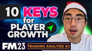 FM23 Training Analysis 3 - 10 factors tested