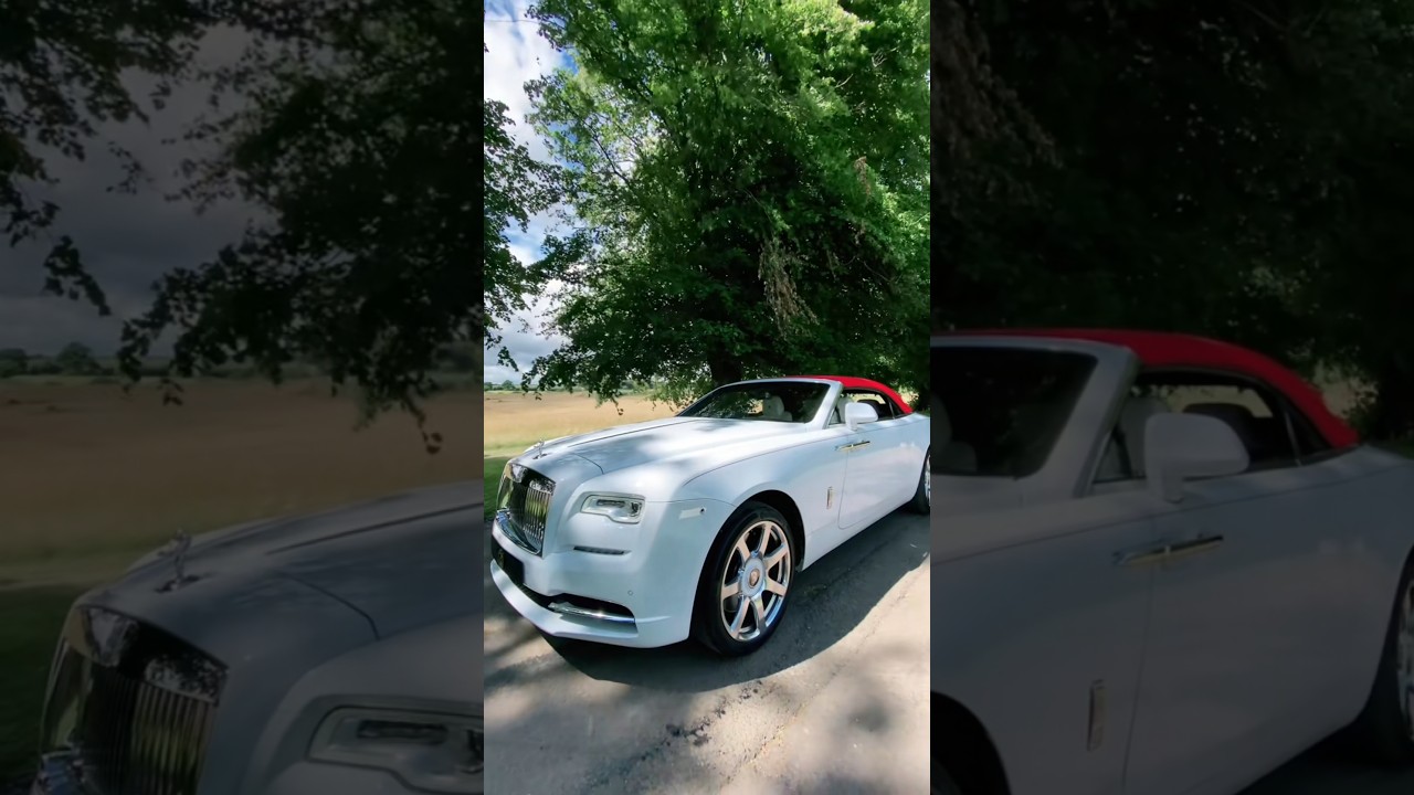 Presence in Silence: Rolls-Royce Dawn with Red Top