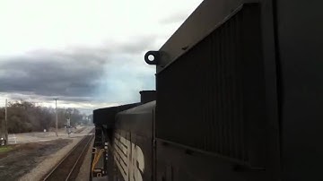 GE C40-9W Locomotive Engine Cold start with lots of clag