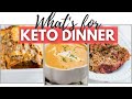 WHAT'S FOR KETO DINNER | Easy Keto Dinner Meal Prep | Fall Soups & Casseroles