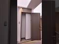 Exquisite metal trims are inlaid into door panels to break the dullness of solid wood. #doors #woods