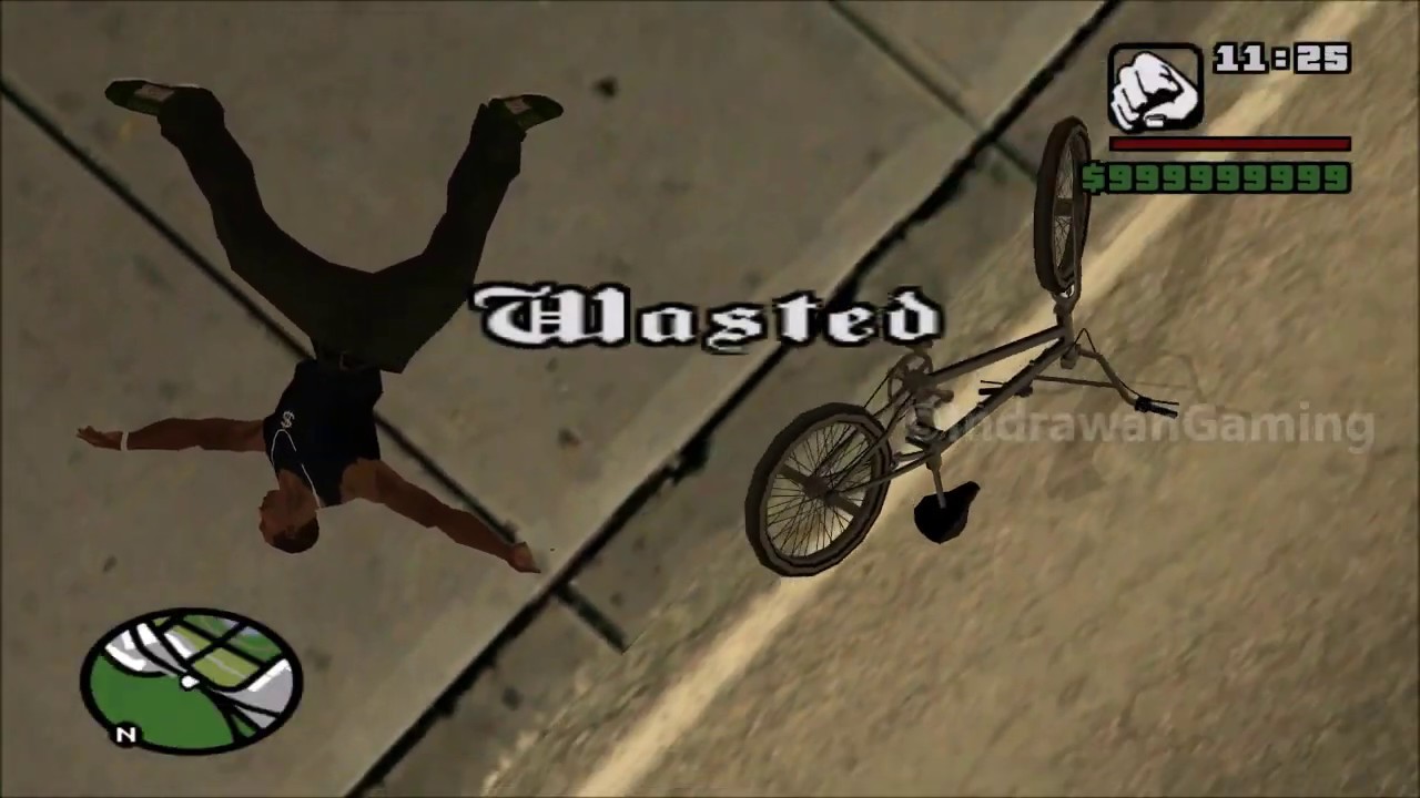 Can Not Fall Off The Bike para GTA San Andreas