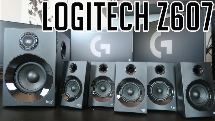 Look inside Logitech Z906 5.1 Speakers + trying open control console 