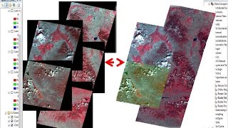 mosaic raster dataset Landsat ArcGis
