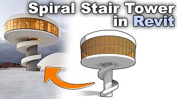 Spiral Stair Tower in Revit - Oscar Niemeyer Cultural Center in Revit Tutorial