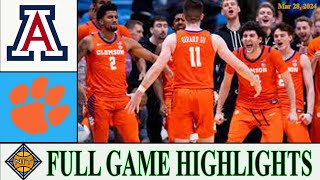 Clemson vs Arizona basketball HIGHLIGHTS | Mar 28,2024 | NCAA Men's Basketball Championship | NCAA