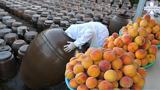 Large amount unique bread making in Korea