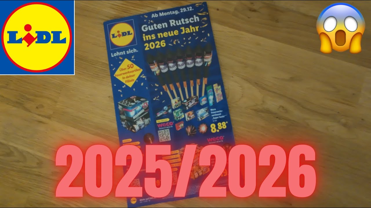 Endlich habe ich es in der Hand! 😍 Das LIDL Feuerwerk Prospekt 2025 ist da!