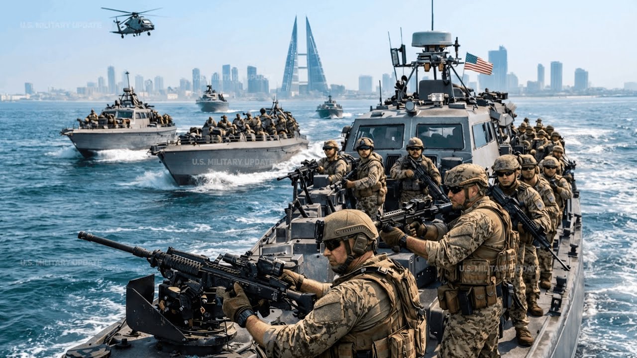 Iran on Full Alert! U.S. Command Boat Transits Bahrain’s Coastal Waters