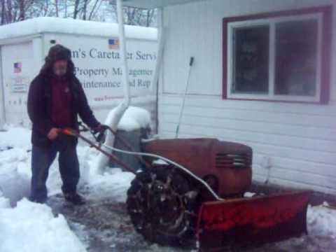 David Bradley Tractor Angle Plow Works Great.