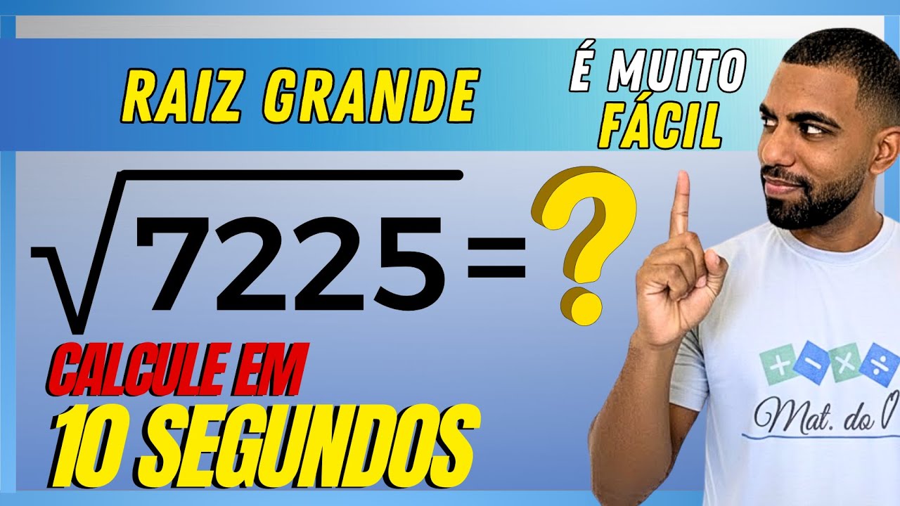 Raiz Quadrada Exata com números grandes sem calculadora