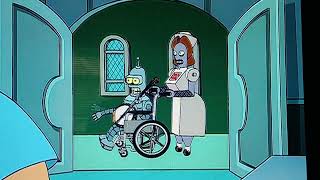 Bender goes crazy in robot prison from Futurama 