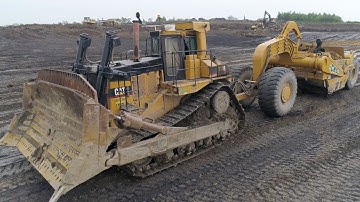 Cat D10R with 631E Scraper