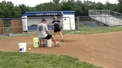 Carli Hill side view soft toss.MPG