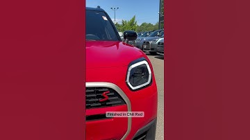 Thumbnail of Chili Red POPS on the new MINI Countryman #mini #minicooper #countryman #suv #cars #fyp #jcw #minis