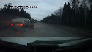 (2 ДТП в 1 видео) Массовое ДТП на трассе «Пермь-Краснокамск» 13.03.2014 г.